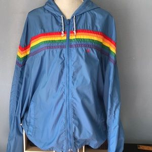 Vintage 80’s Ocean Pacific Rainbow Windbreaker